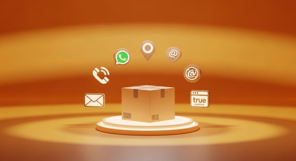 طرق التواصل معنا TRUE SHIPPING